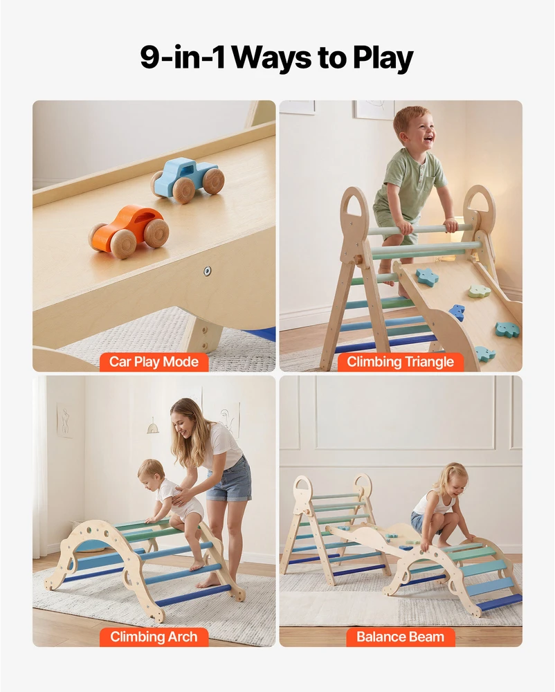 VEVOR Piklerio trikampio rinkinys, 9-in-1 kopimo žaislai