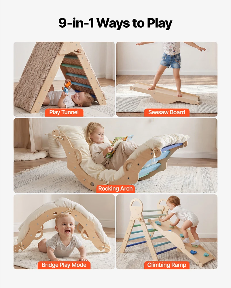 VEVOR Piklerio trikampio rinkinys, 9-in-1 kopimo žaislai