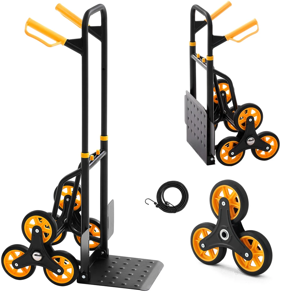 VEVOR Laiptavertis vežimėlis 6 ratų, 150 kg