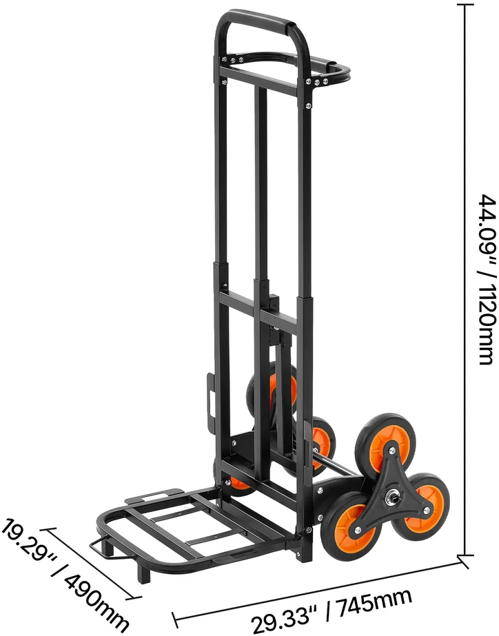 VEVOR Laiptais lipanti vežimėlė, 100 kg talpos