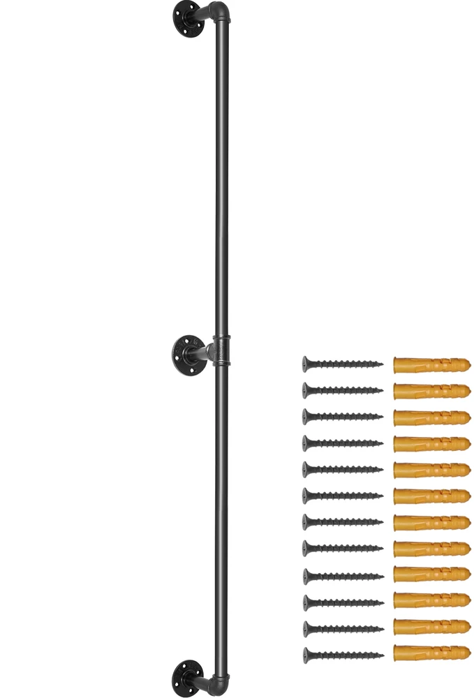 VEVOR Plieninis vamzdinis turėklas laiptams 4FT