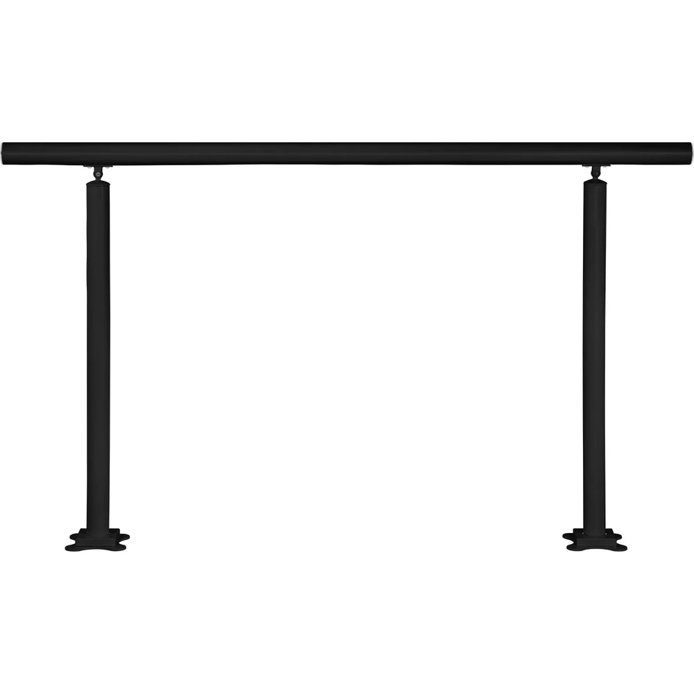 VEVOR Laiptų turėklų komplektas 5 FT, juodas aliuminis