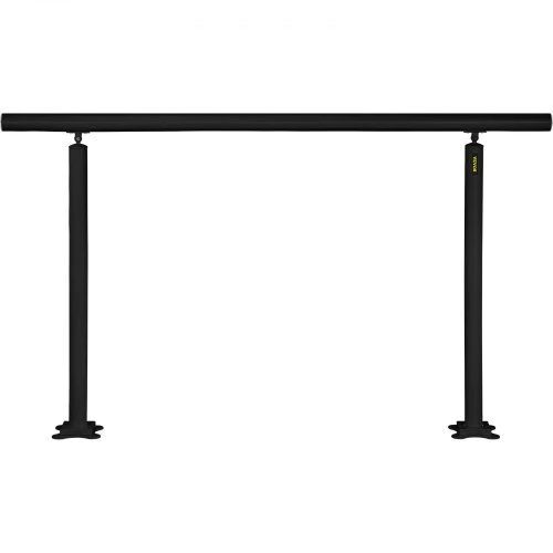 VEVOR Laiptų turėklų komplektas 5 FT, juodas aliuminis