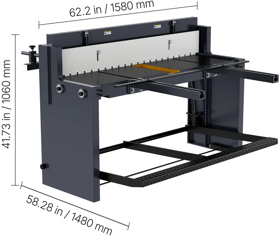 VEVOR Rankinė metalo kirpimo giljotina 1320 mm pločio