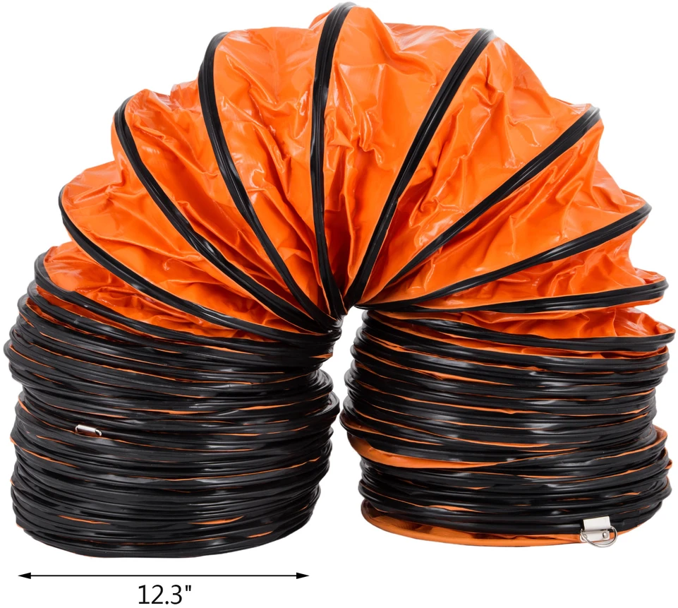 Ventiliatorius VEVOR Lanksti 7,6 m vėdinimo šlanga, PVC, 31 cm