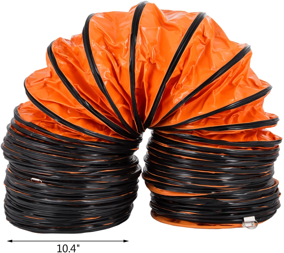 Ventiliatorius VEVOR 10 m lankstus PVC ortakis 300 mm ventiliatoriui