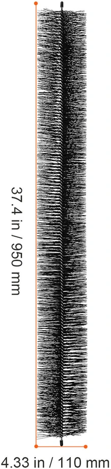 VEVOR 5 vnt. latakų šepetėlių sistema, 4,6 m ilgio, 110 mm skersmens