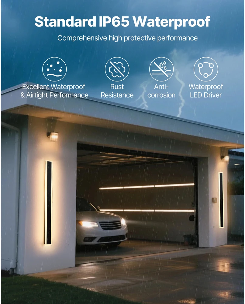 VEVOR Lauko sieniniai šviestuvai, 2 vnt., IP65, 3000K