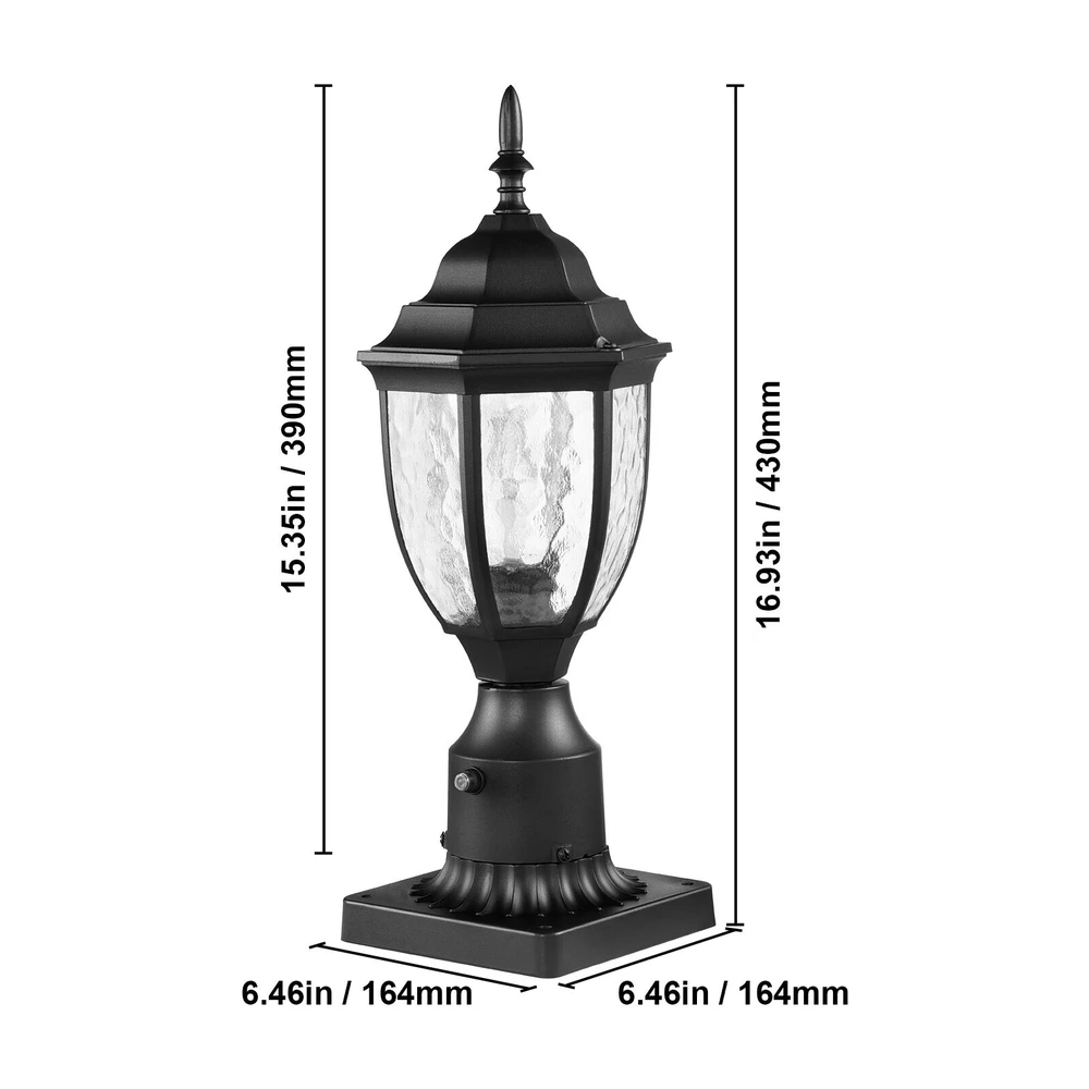 VEVOR 2 vnt. sutemos-aušra lauko šviestuvai 390 mm