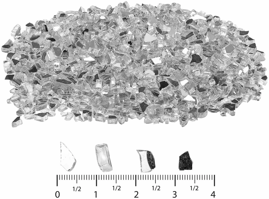 VEVOR skaidrus židinio stiklas 10 svarų 12,7 mm