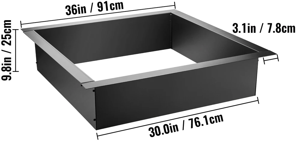 VEVOR laužo žiedas 91 cm išorės skersmens