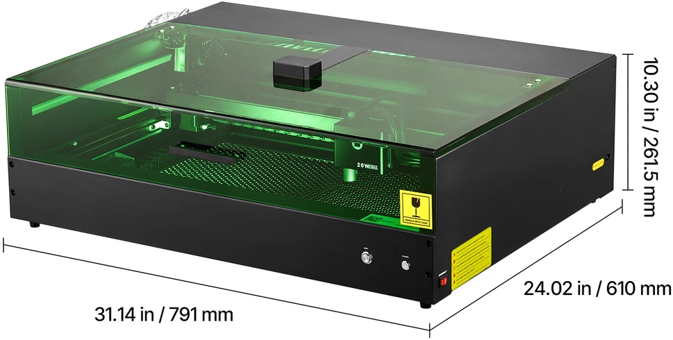 VEVOR 20W lazerinis graviravimo aparatas