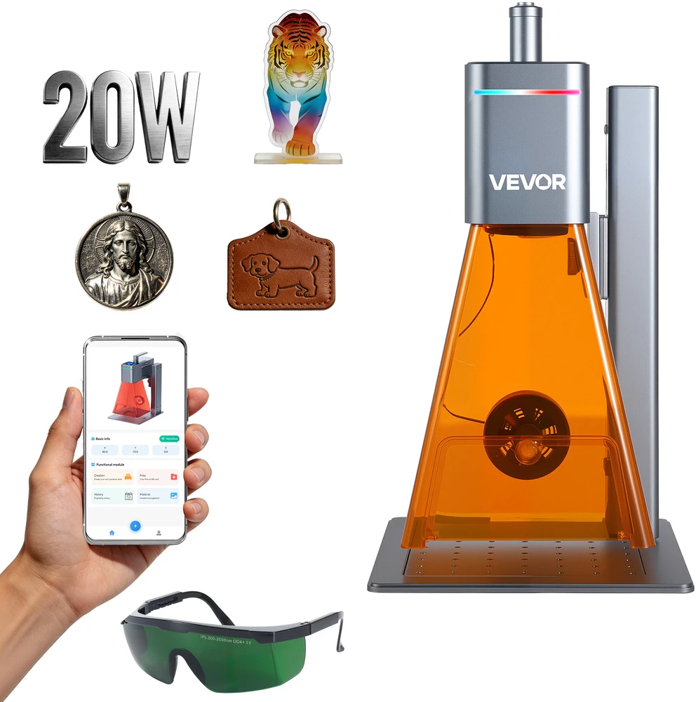 VEVOR Dviejų lazerių graviruoklis 2-in-1, 10,000 mm/s