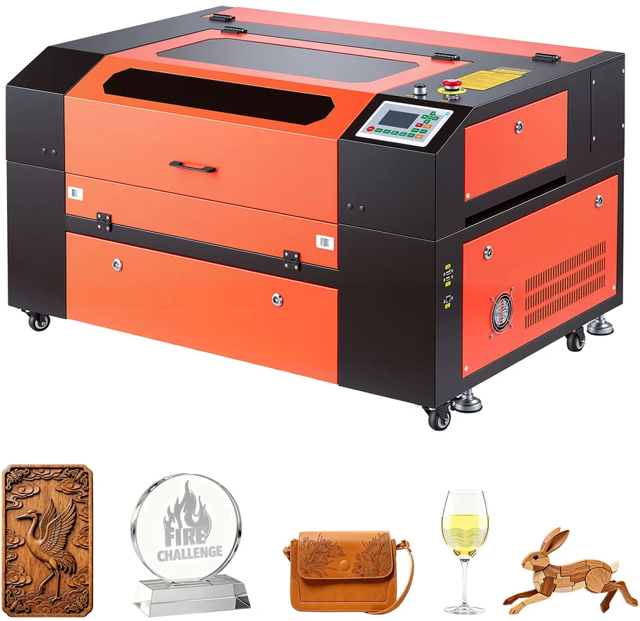VEVOR 60W CO2 lazerinis graviravimo ir pjovimo įrenginys