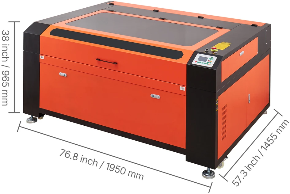 VEVOR 130W CO2 graviravimo lazeris su vandens aušintuvu