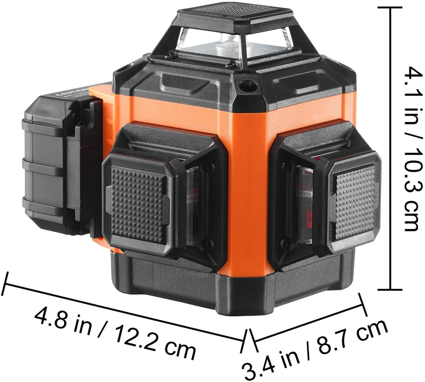 VEVOR 100ft žalias kryžminis lazerinis gulsčias
