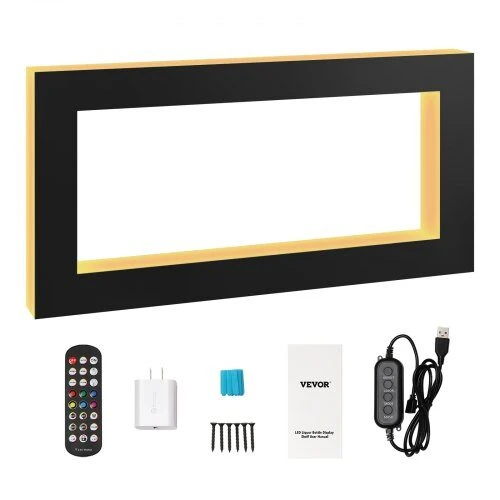 VEVOR LED apšviesta alkoholio lentyna 122 cm