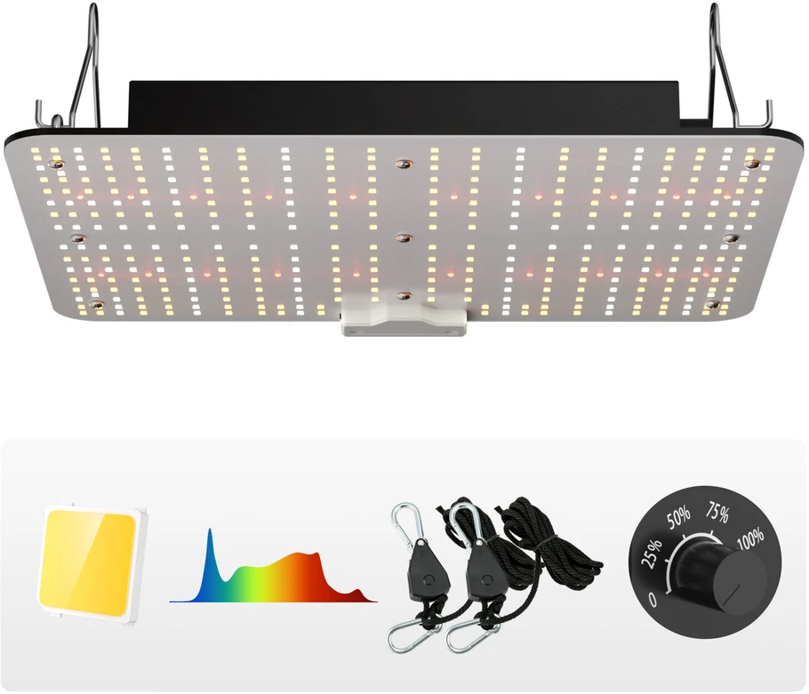 VEVOR LED augalų auginimo šviestuvas, 150W, reguliuojamas