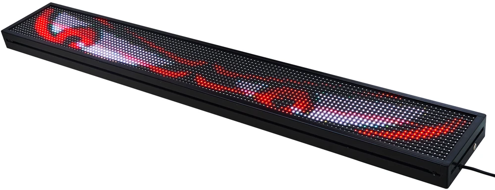 VEVOR 52 cm x 8 cm programuojama LED reklaminė lenta