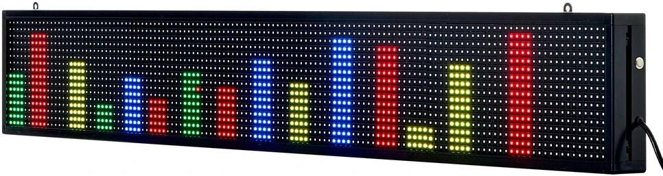 VEVOR 52 cm x 8 cm programuojama LED reklaminė lenta