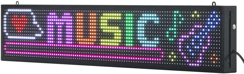 VEVOR 40x8 cm programuojamas LED ekranas