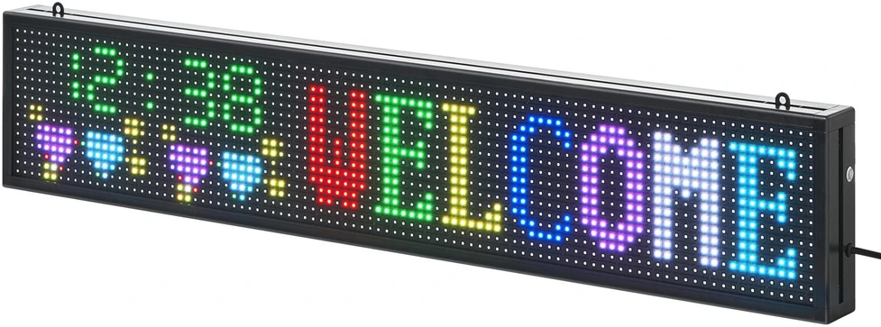 VEVOR 40x8 cm programuojamas LED ekranas