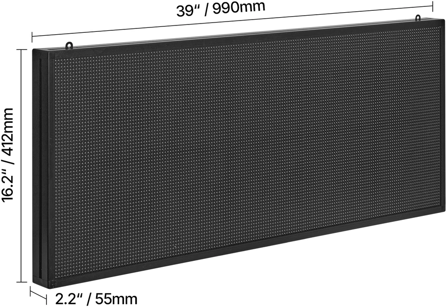 VEVOR 40x18 colių programuojamas LED ekranas