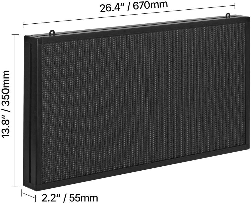 VEVOR 27x14 colių programuojamas LED ženklas