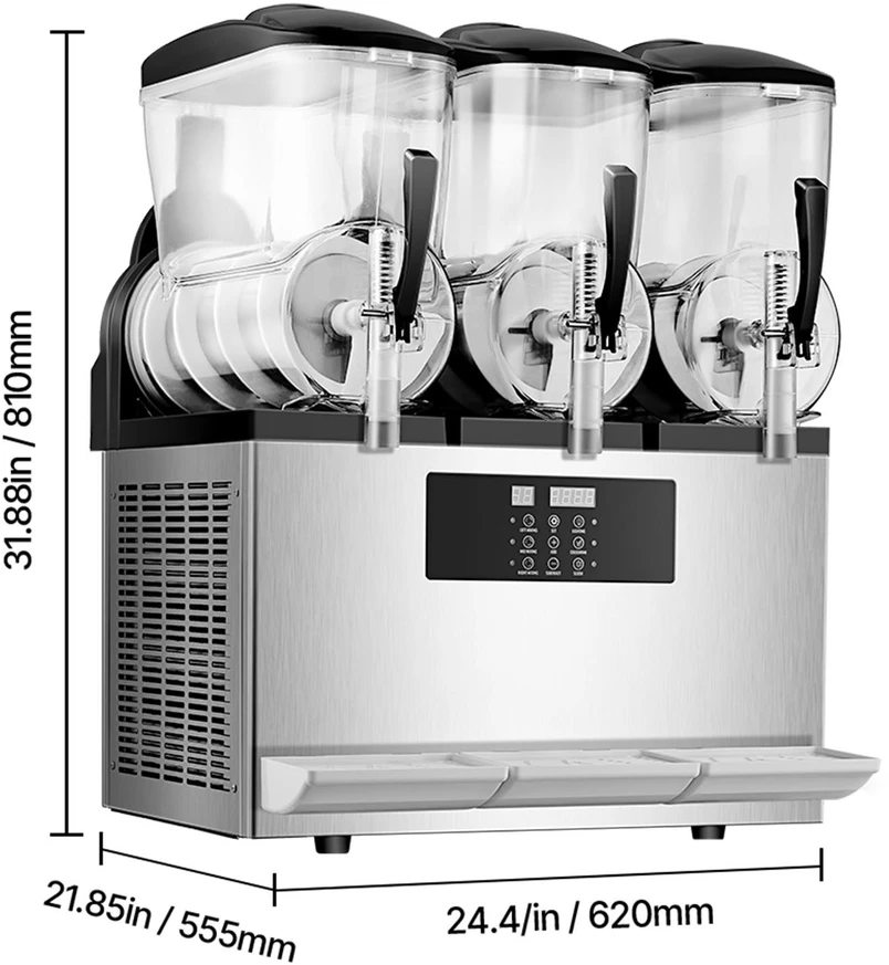 VEVOR 12 l x 3 komercinis sulčių aparatas