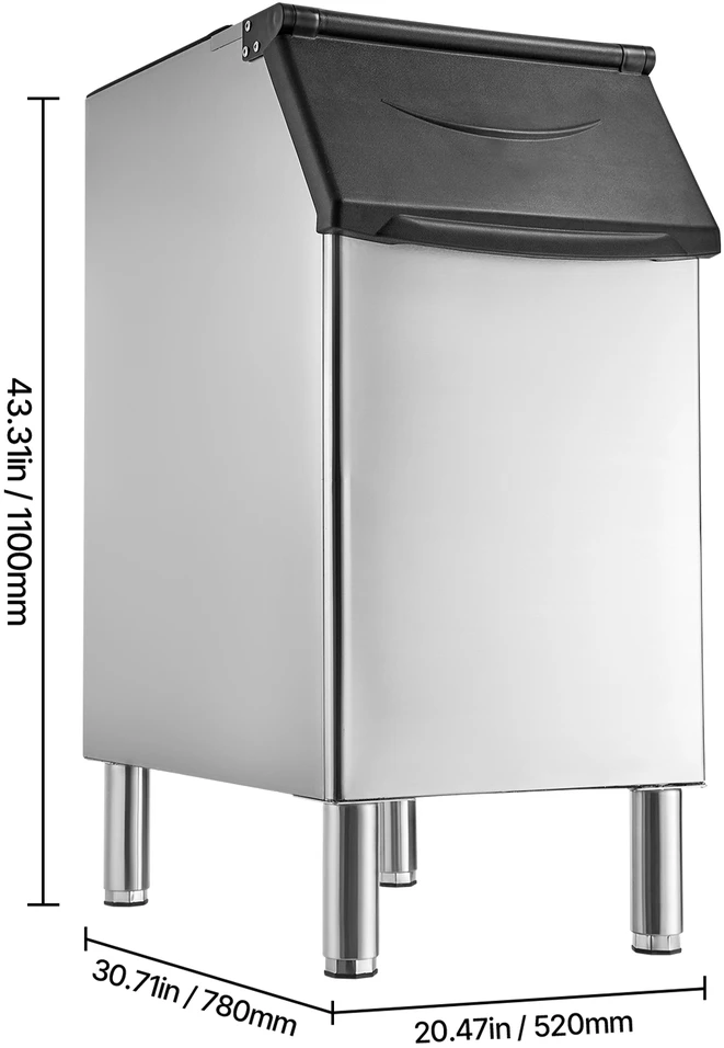 VEVOR Komercinė ledo gamybos dėžė, 136 kg talpa
