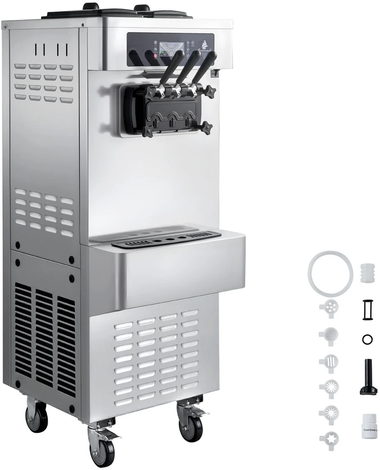 VEVOR Komercinis ledų gaminimo aparatas, 2200W, 3 skonių