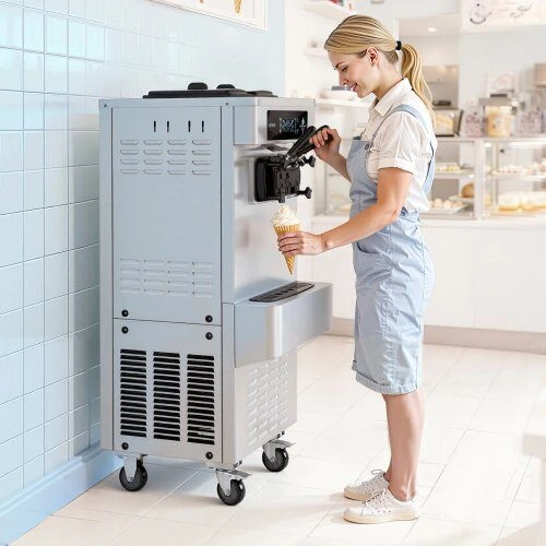 VEVOR Komercinis ledų gaminimo aparatas, 2200W, 3 skonių