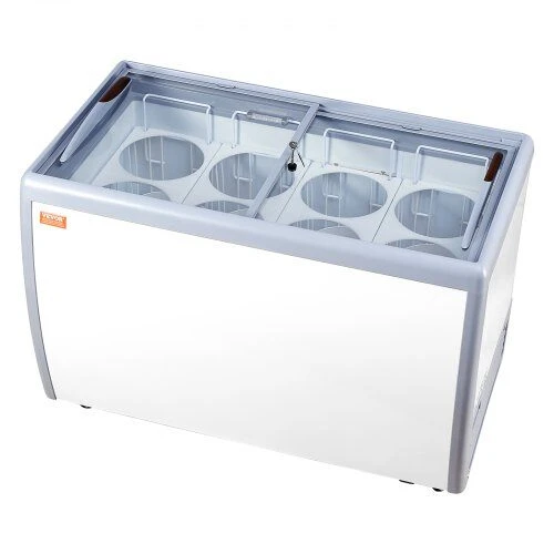 VEVOR 370 L ledų vitrina ir šaldiklis