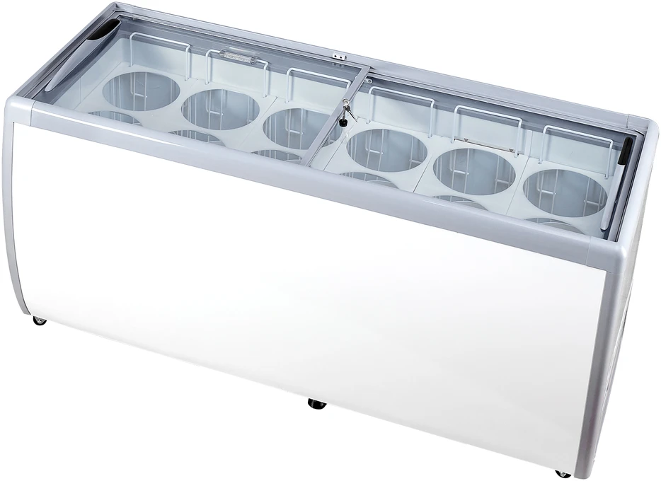 VEVOR 370 L ledų vitrina ir šaldiklis