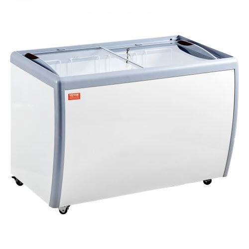 VEVOR 370 L ledų vitrina ir šaldiklis
