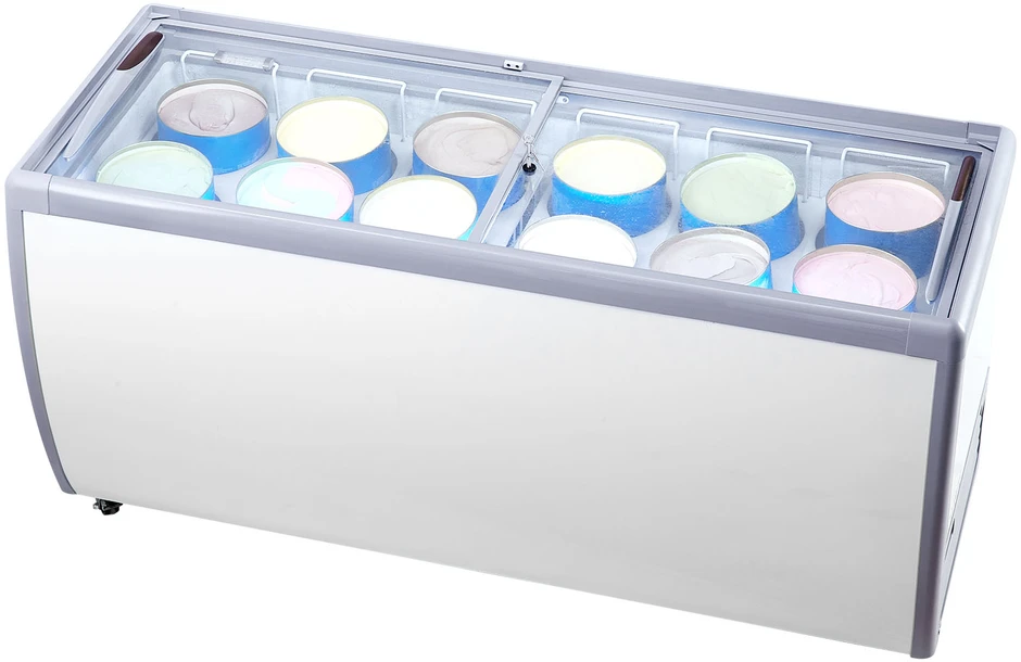 Šaldiklis VEVOR 567 l ledų vitrininė šaldiklė
