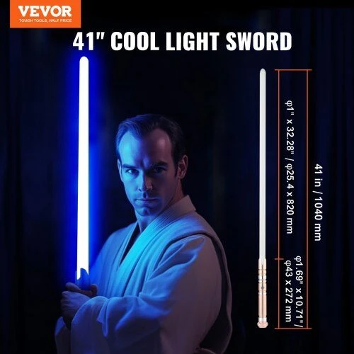 VEVOR Šviesos kardas su 12 RGB spalvų ir garsu