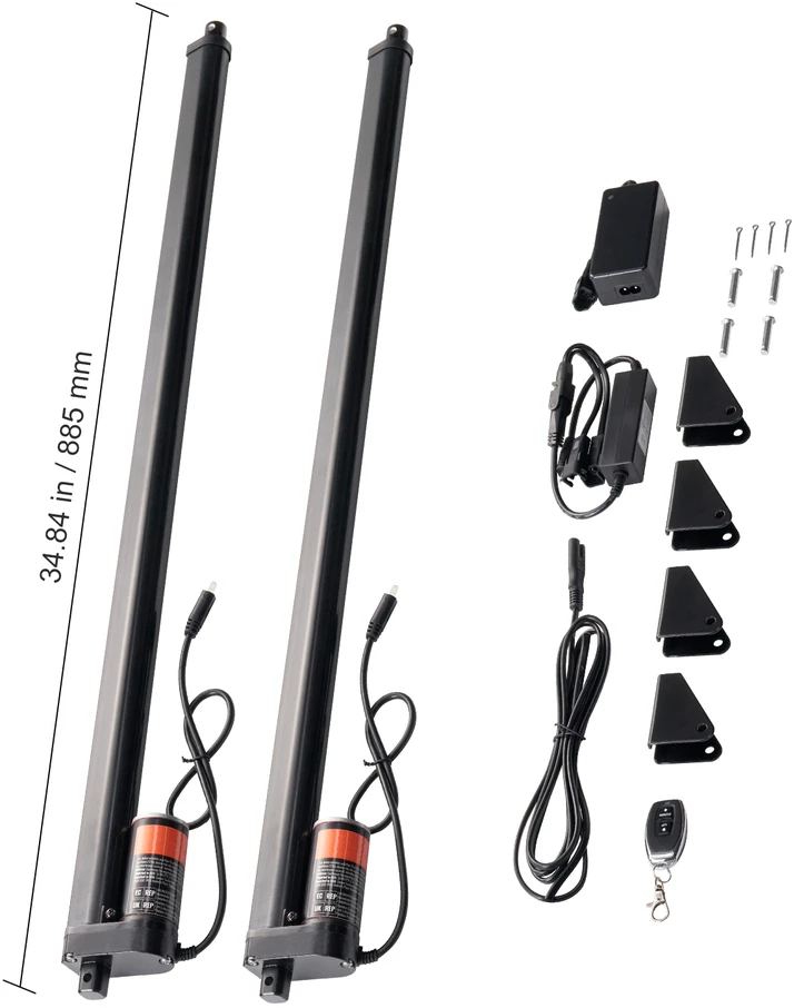 VEVOR 2vnt 12V tiesinis pavaros rinkinys 30 cm