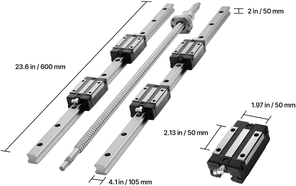VEVOR Linearinis kreiptuvas CNC staklėms
