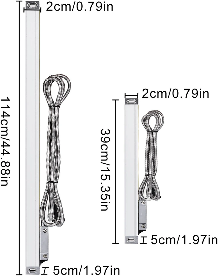 VEVOR 2 tikslumo linijiniai skaičiuotuvai 250mm ir 1000mm