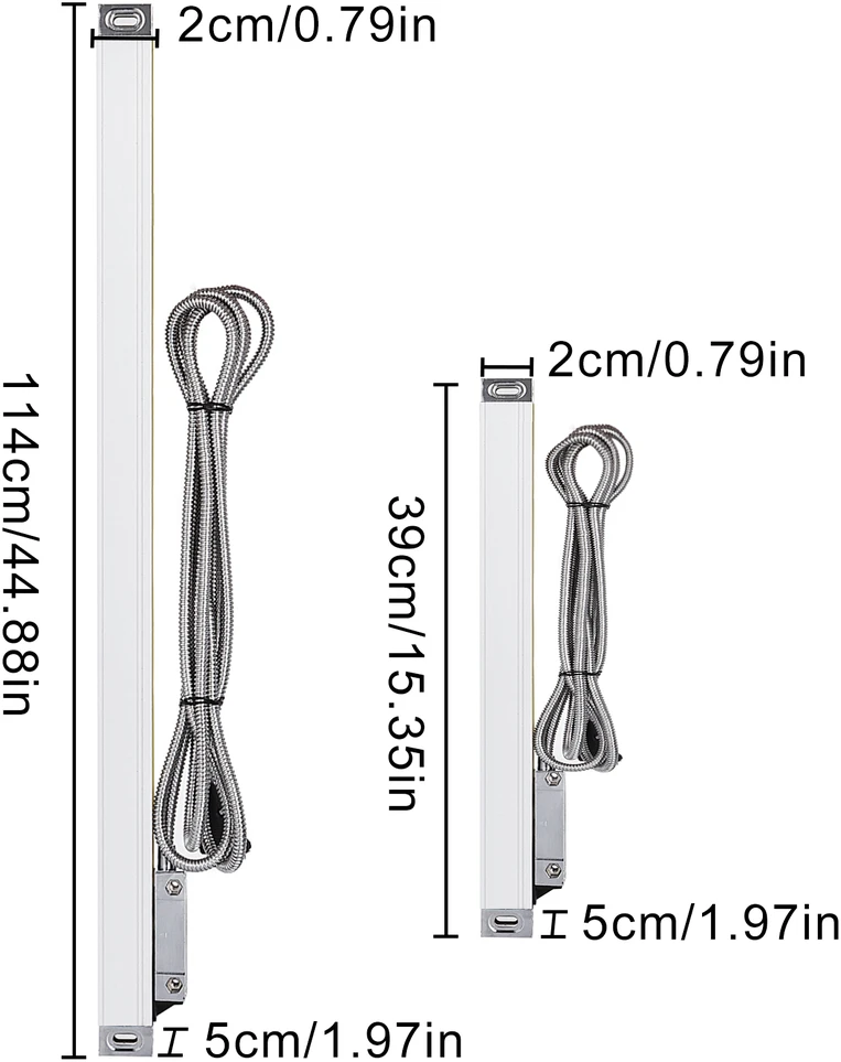 VEVOR 2 tikslumo linijiniai skaičiuotuvai 250mm ir 1000mm