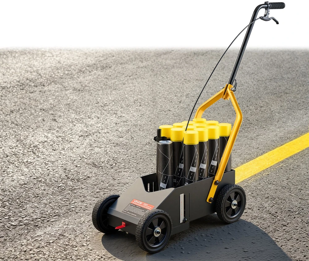 Linijų žymėjimo mašina VEVOR RFS-1200, 12 balionėlių talpa