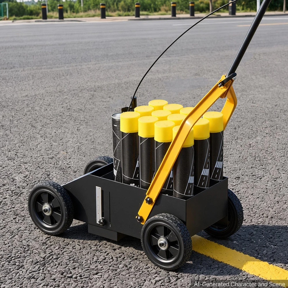 Linijų žymėjimo mašina VEVOR RFS-1200, 12 balionėlių talpa