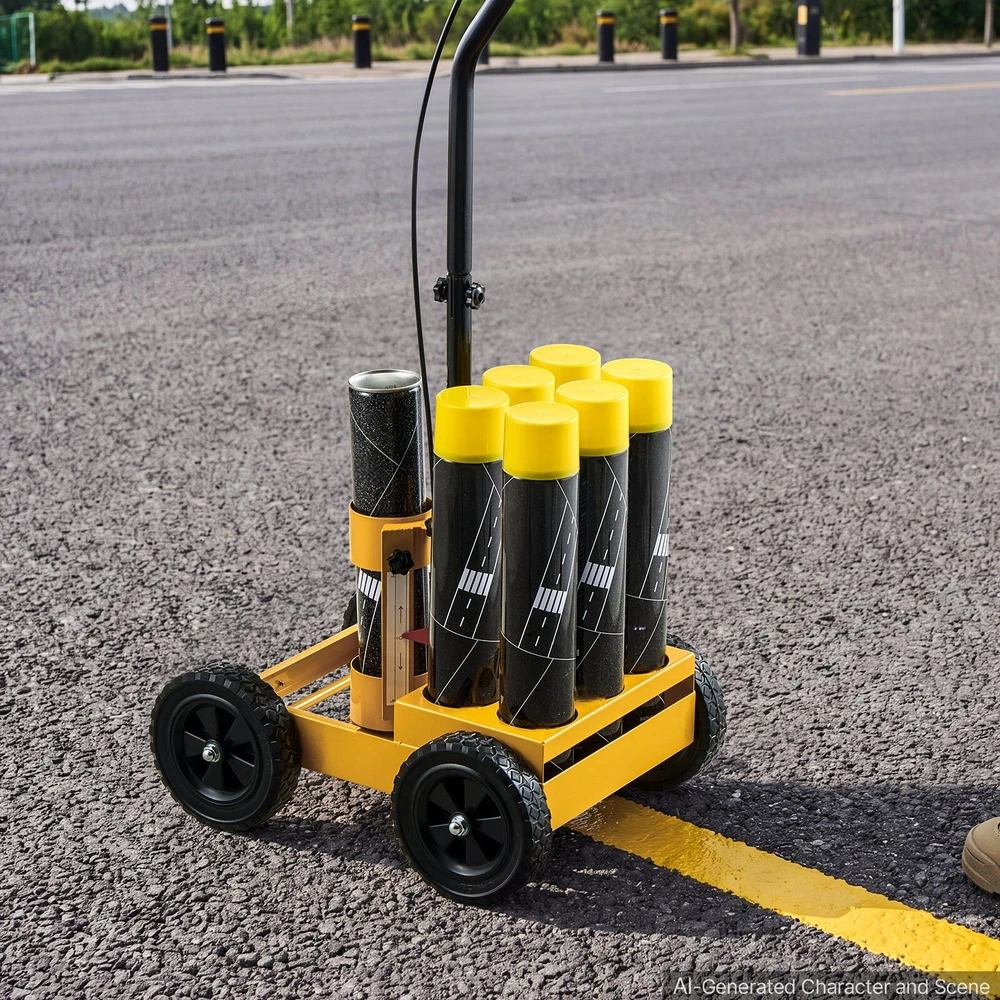 Linijų žymėjimo mašina VEVOR RFS-600, 50–100 mm reguliuojamas plotis