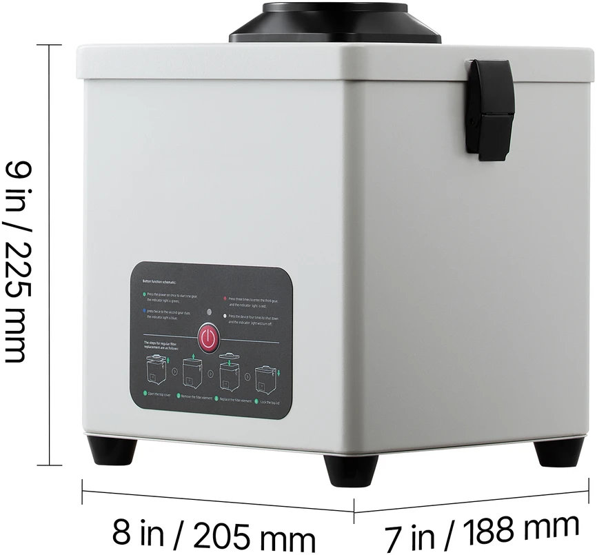 VEVOR Litavimo dūmų ištraukiklis su 3 pakopų filtru