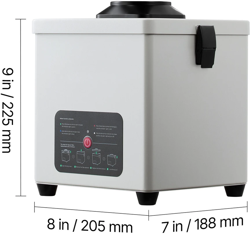 VEVOR Litavimo dūmų ištraukiklis su 3 pakopų filtru
