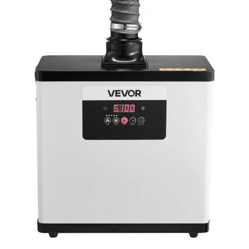 VEVOR Litavimo dūmų ištraukėjas su 510 m³/h stipriu siurbimu, 4 pakopų filtravimas lazeriniam graviravimui ir 3D spausdinimui, nuotolinio valdymo dūmų sugėriklis, bešepetėlis variklis, oro valytuvas