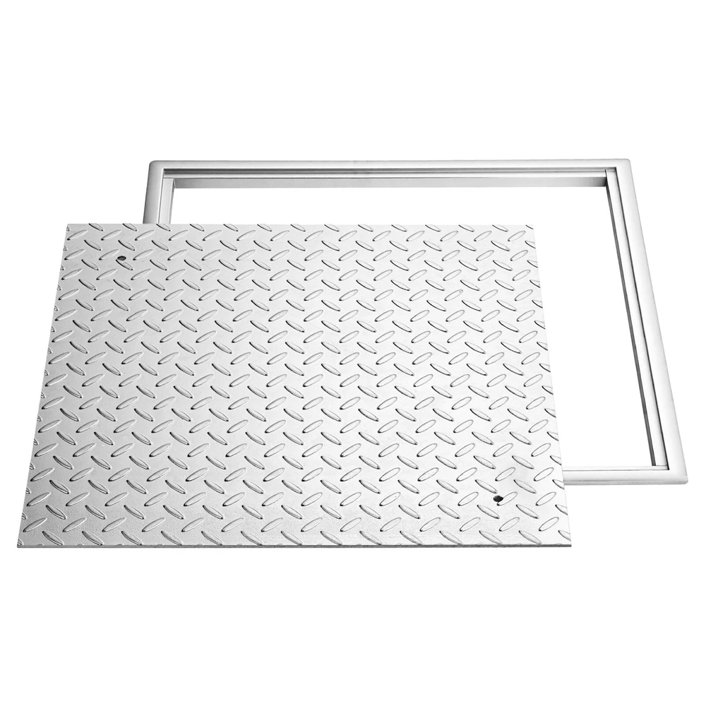 VEVOR Šulinio dangtis su rėmu, 600 x 600 mm