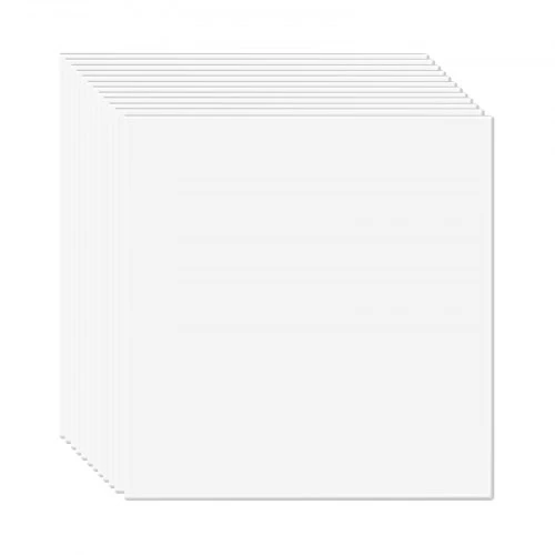 VEVOR Baltos lubų plytelės iš pvc, 12 vnt.