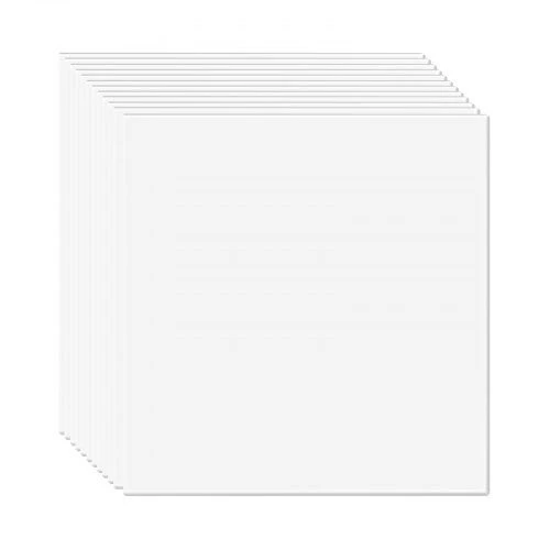 VEVOR Baltos lubų plytelės iš pvc, 12 vnt.